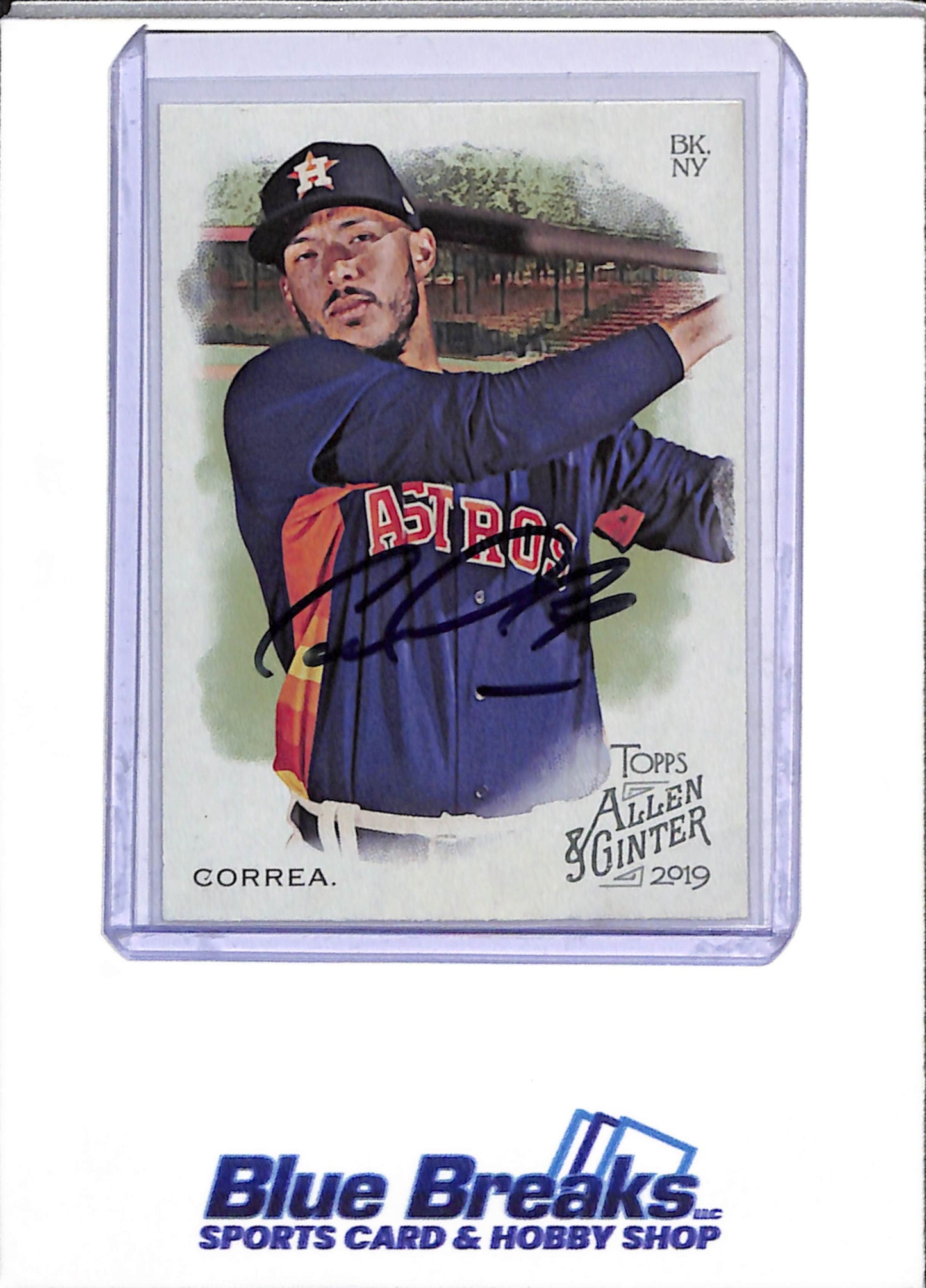 2019 Allen & Ginter - Auto - Carlos Correa - #351 - Baseball - Astros