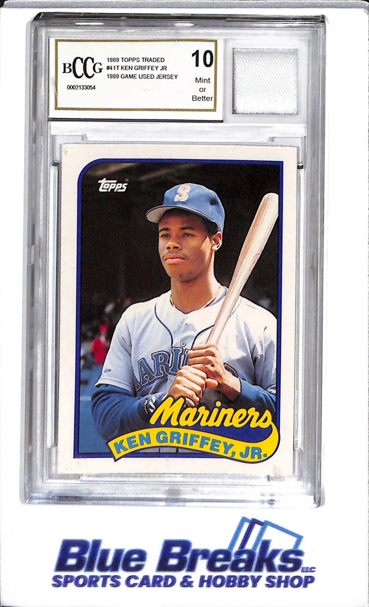 1989 Topps - Traded - Game Used Jersey - Ken Griffey Jr - #41T - BCCG 10 - Baseball - Mariners
