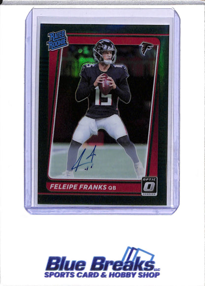 2021 Panini - Donruss Optic - Green - Auto - Feleipe Franks - 2/5 - #299 - Football - Falcons