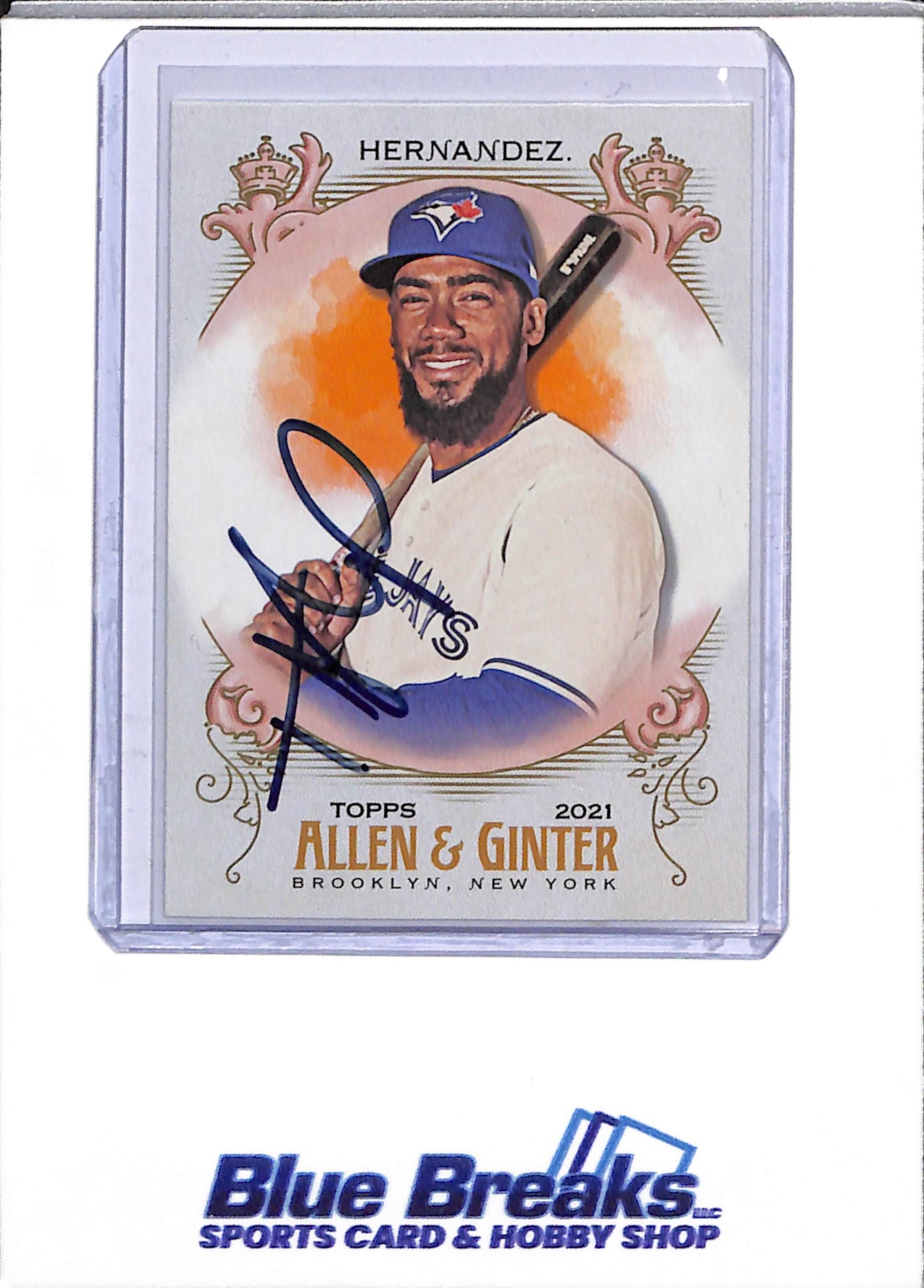 2021 Allen & Ginter - Auto - Teoscar Hernandez - #193 - Baseball - Blue Jays