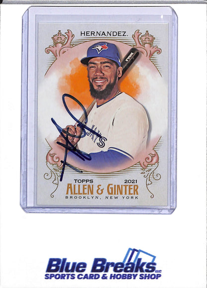 2021 Allen & Ginter - Auto - Teoscar Hernandez - #193 - Baseball - Blue Jays