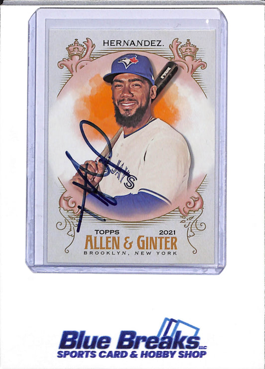 2021 Allen & Ginter - Auto - Teoscar Hernandez - #193 - Baseball - Blue Jays