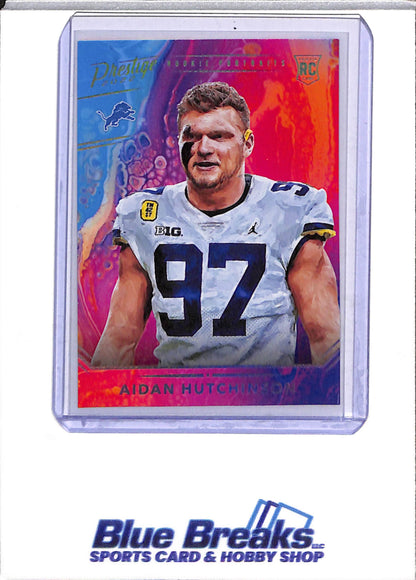 2022 Panini - Prestige - Rookie Portraits - Aidan Hutchinson - #RP-26 - Football - Lions