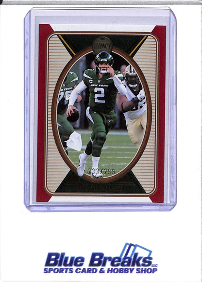 2022 Panini - Legacy - Zach Wilson - 233/299 - #75 - Football - Jets - drop