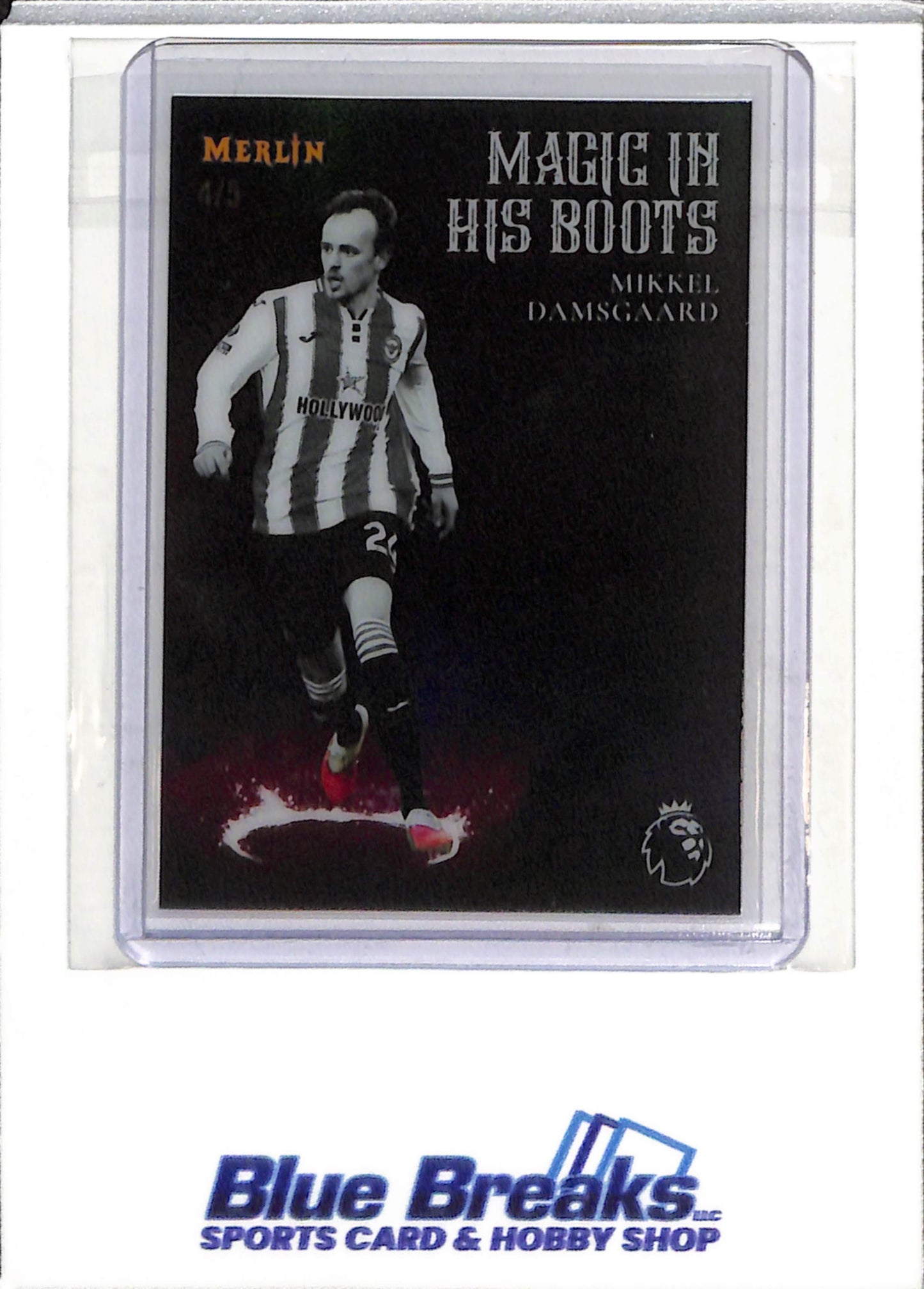 2026 Topps - Merlin - Premier League - Magic In His Boots - Mikkel Damsgaard - 4/5 - #MB-38 - Soccer - Brentford - drop