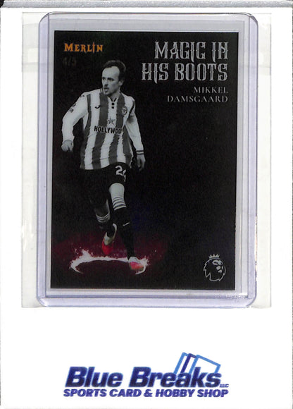 2026 Topps - Merlin - Premier League - Magic In His Boots - Mikkel Damsgaard - 4/5 - #MB-38 - Soccer - Brentford - drop