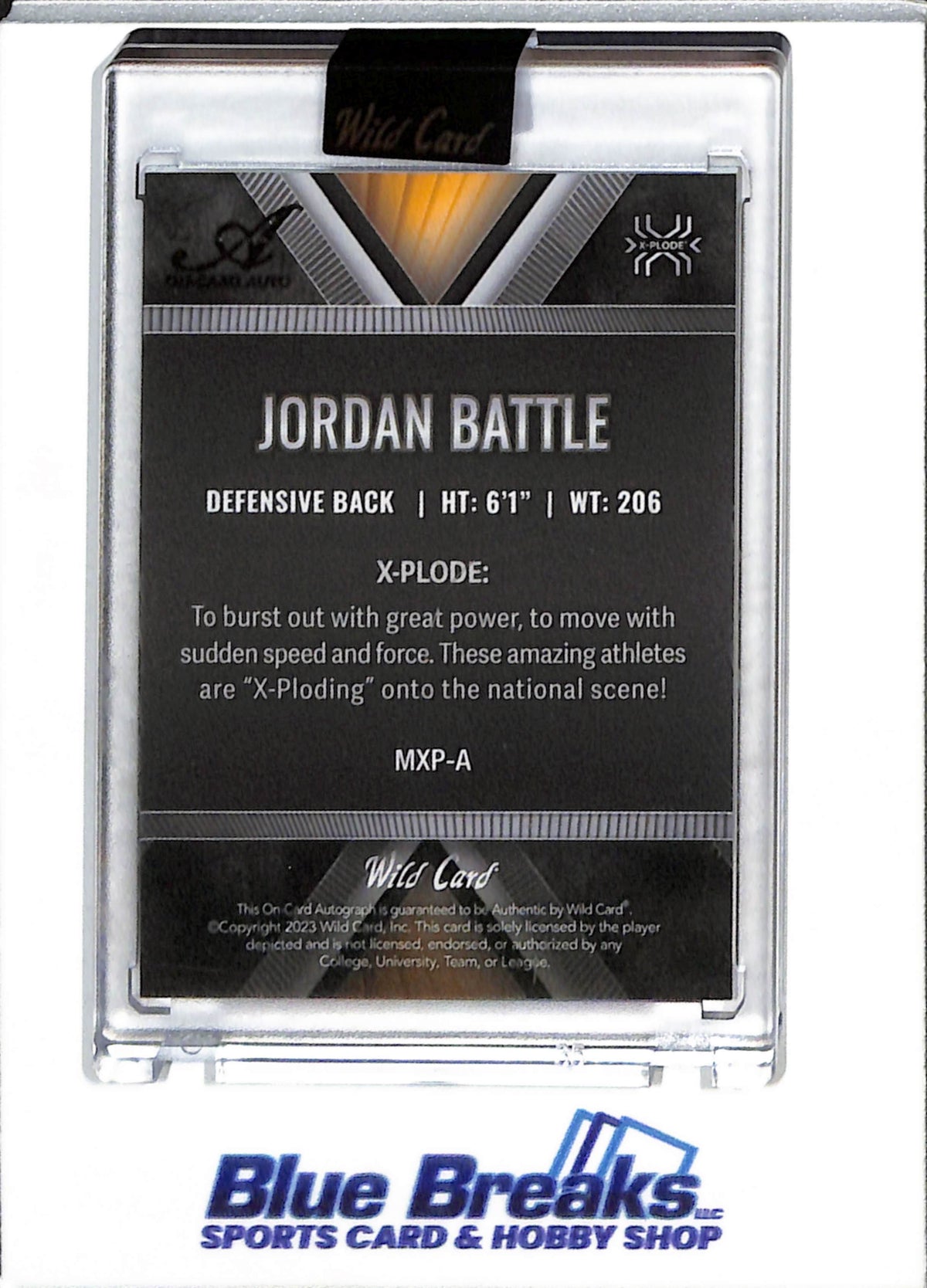2023 Wild Card - Matte - Chase - Auto - Jordan Battle - 1/1 - #MXP-A - Football - Bengals