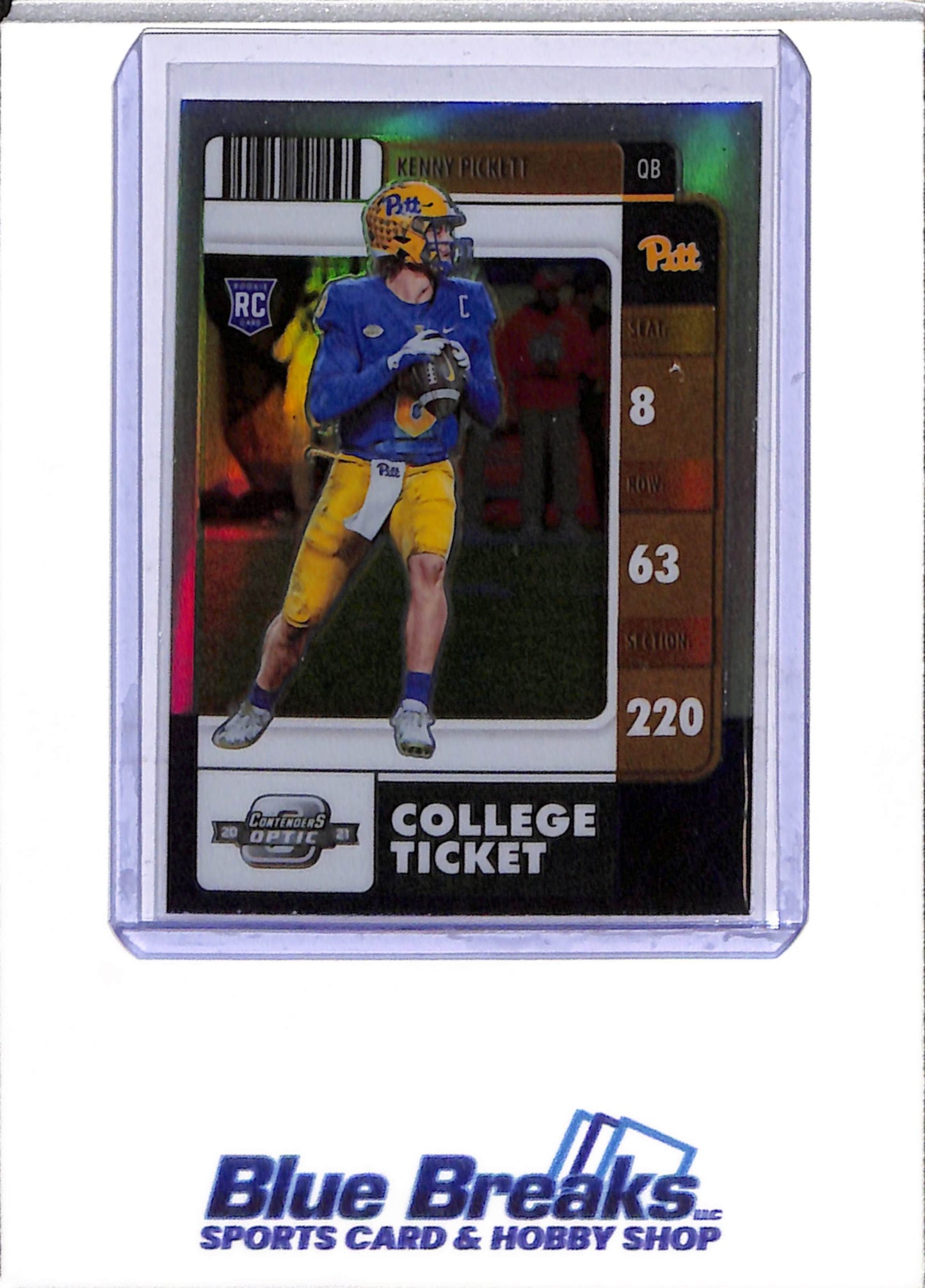 2022 Panini - Chronicles - Contenders Optic - Draft Picks - College Ticket - Kenny Pickett - #1 - Football - Steelers - drop