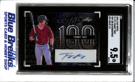 2023 Leaf - Metal - Sky Mojo - Top 100 - Auto - Tommy Troy - SGC9.5 - 1/1 - #T1-TT1 - Baseball - Diamondbacks