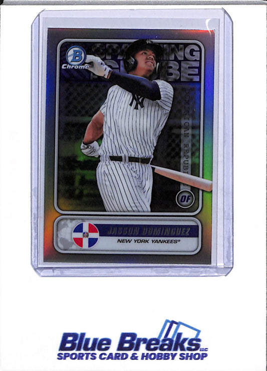 2020 Topps - Bowman Chrome - Refractor - Jasson Dominguez - #STG-JD - Baseball - Yankees
