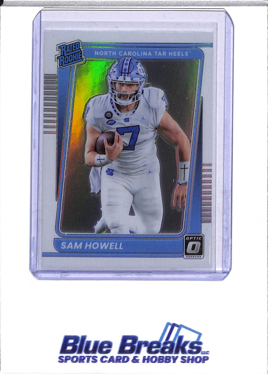 2022 Panini - Chronicles - Donruss Optic - Draft Picks - Holo - Prizm - Sam Howell - #17 - Football - Cowboys - drop