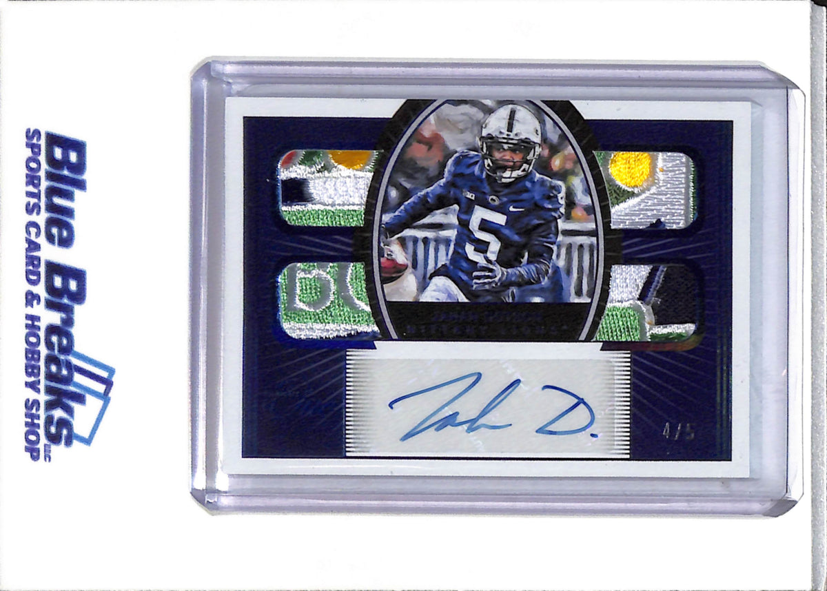 2022 Panini One - Chronicles - Draft Picks - Auto - Quad Relics - Jahan Dotson - 4/5 - #ONE-JDO - Football - Eagles