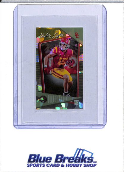 2022 Panini - Legacy - Under the Lights - Mini Card - Cracked Ice - Drake London - 07/10 - #UL-9 - Football - Falcons