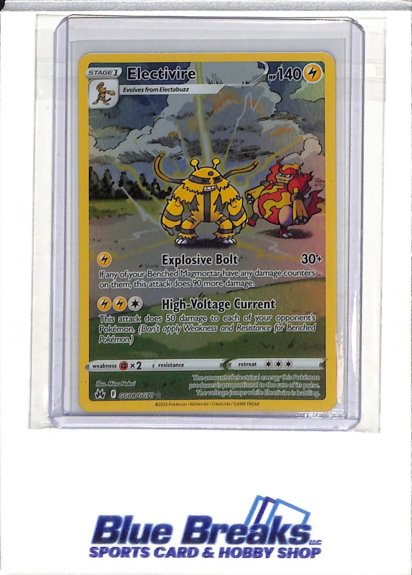 2023 Pokemon - Crown Zenith Galarian Gallery - Special Illustration Holo - Electivire - #GG08/GG70 - drop