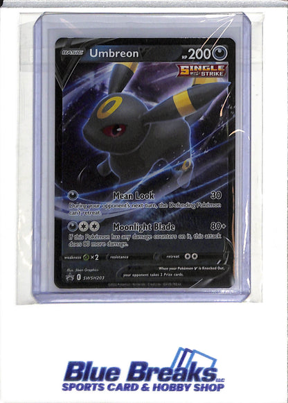 2022 Pokemon - Black Star Promo - SWSH - Umbreon V - #SWSH203 - drop