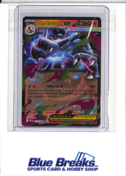 2025 Pokemon - Phantasmal Flames - Special Illustration Foil - Mega Charizard X ex - #013/094 - drop