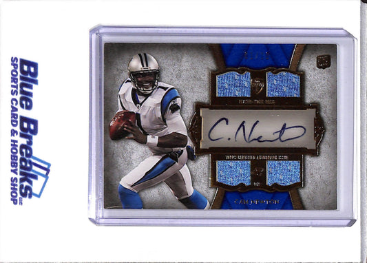 2011 Topps - Supreme - Auto - Quad Relic - Rookie Card - Cam Newton - 01/10 - #SAQR-CN - Football - Panthers