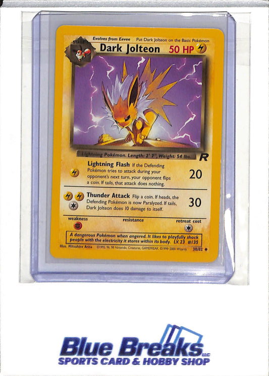 2000 Pokemon - Team Rocket Expansion - Dark Jolteon - #38/82