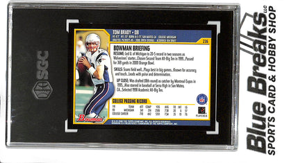 2000 Bowman - Tom Brady - RC - #236 -SGC 9 - football - Patriotsp