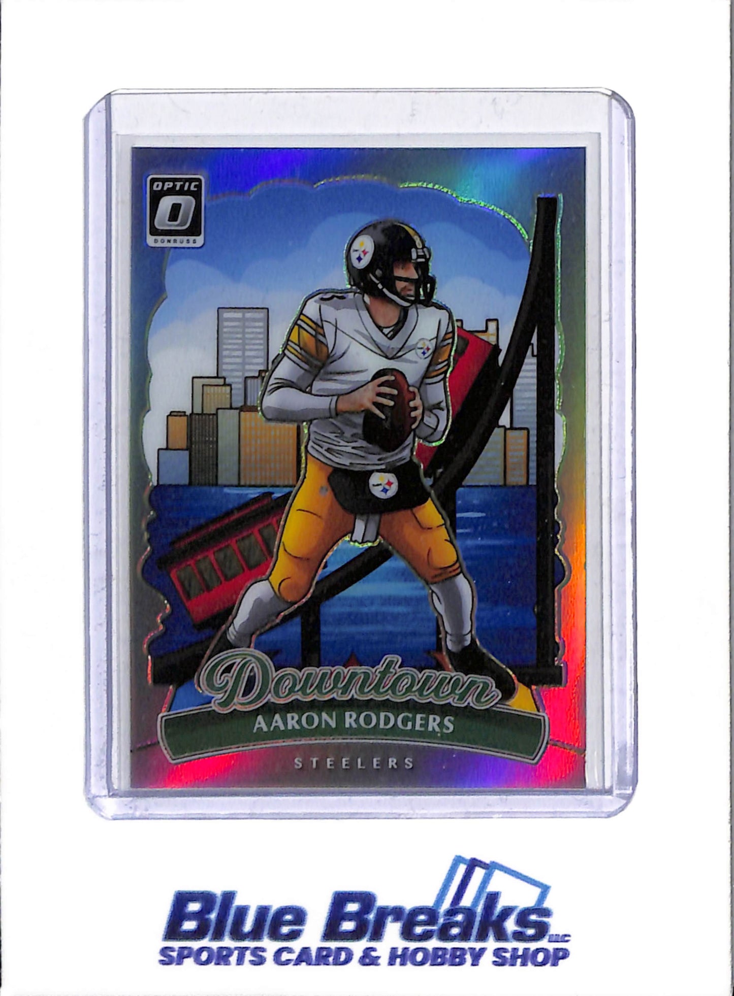 2025 Panini - Donruss Optic - Downtown - Aaron Rodgers - #25 - football - Steelers - drop
