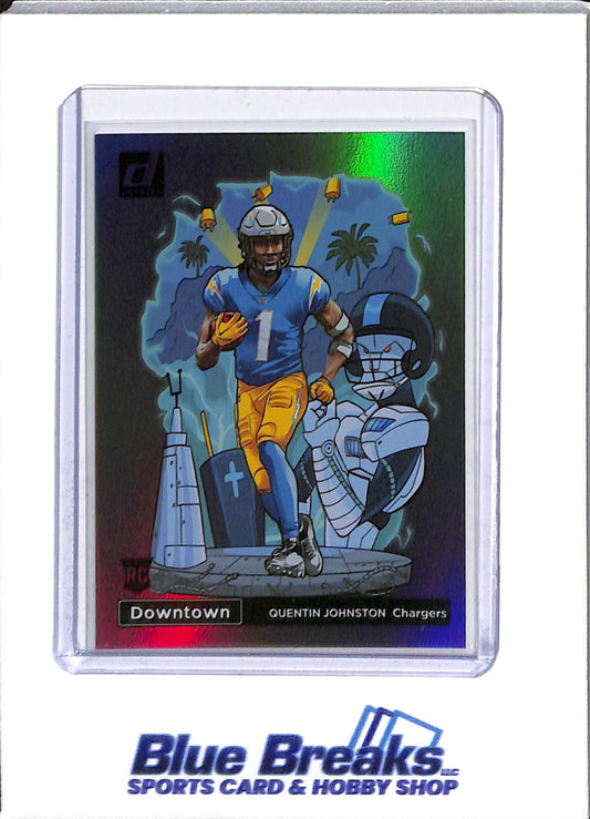 2023 Panini - Donruss - Downtown - Quentin Johnston - #D-16 - football - Chargers - drop