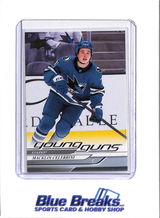 2024-25 Upper Deck - Series 2 - Young Guns - Macklin Celebrini - #451 - hockey - drop
