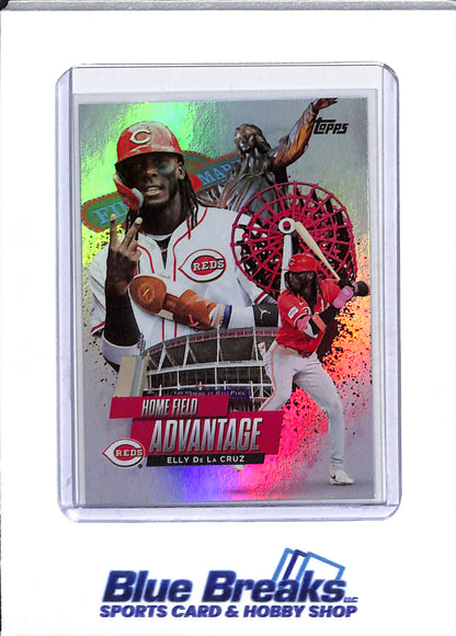 2025 Topps Chrome - Series 1 - Home Field Advantage - Elly De La Cruz - #HA-16 - baseball - Reds - drop