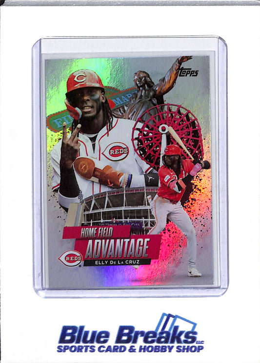 2025 Topps Chrome - Series 1 - Home Field Advantage - Elly De La Cruz - #HA-16 - baseball - Reds - drop