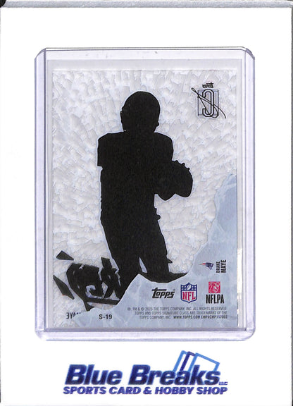 2025 Topps - Signature Class - Shattered - Drake Maye - #S-19 - football - Patriots - drop