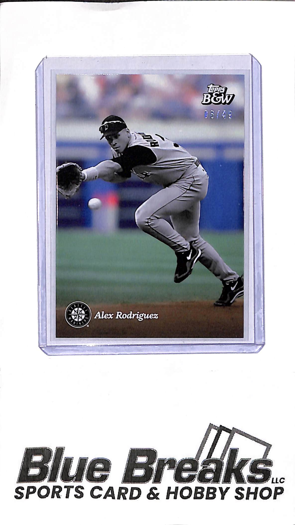 2023 Topps Black & White - Alex Rodriguez - 06/49 - #44 - baseball - Mariners