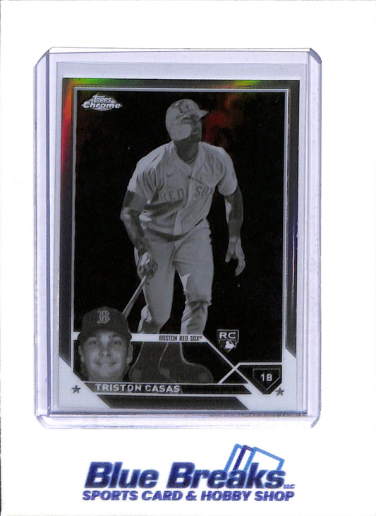 2023 Topps - Chrome - Negative Refractor - Rookie Card - Triston Casas - #174 - Baseball - Red Sox