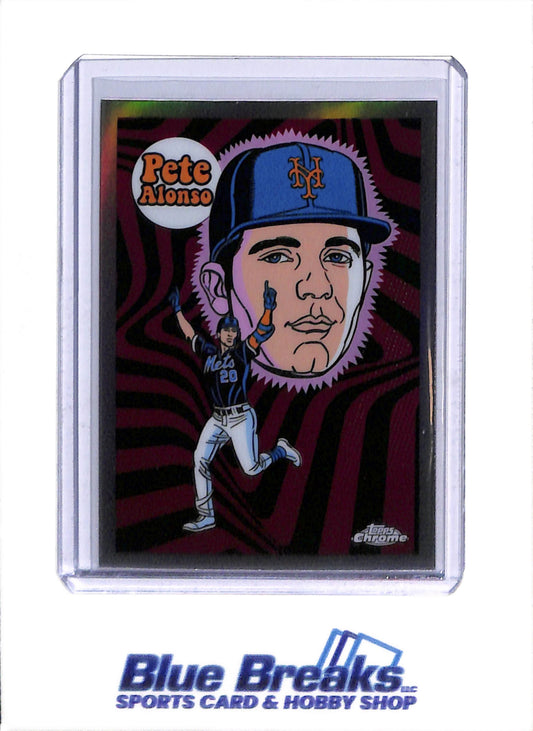 2023 Topps - Chrome - Ultra-Violet All-Stars - Pete Alonso - #UV-8 - Baseball - Mets