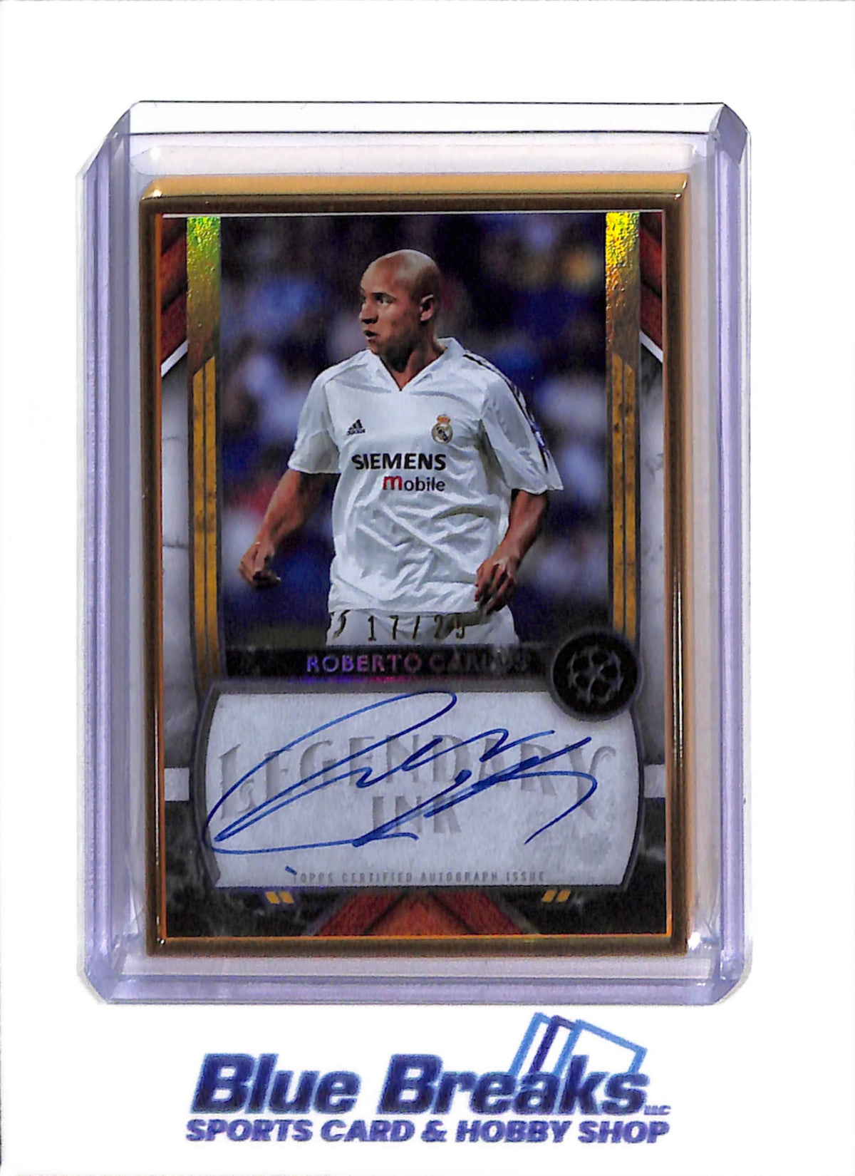 2023 Topps - UEFA Museum Collection - Legendary Ink - Auto - Roberto Carlos - 17/25 - #LI-RC - Soccer - Real Madrid