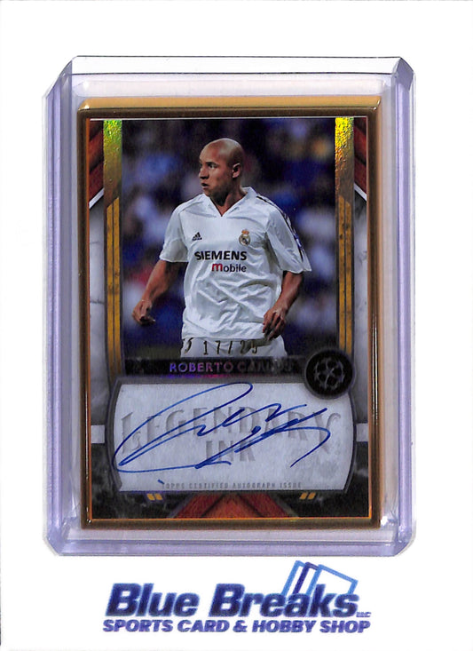 2023 Topps - UEFA Museum Collection - Legendary Ink - Auto - Roberto Carlos - 17/25 - #LI-RC - Soccer - Real Madrid
