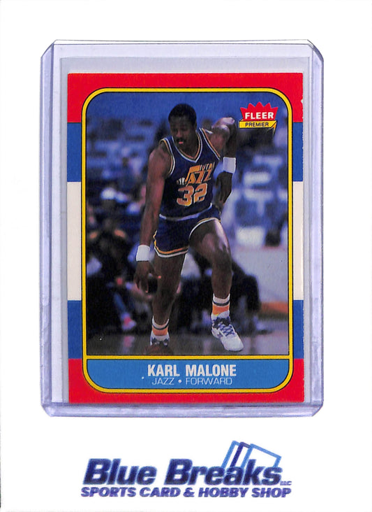 1986 Fleer - Karl Malone - #68 - Basketball - Jazz