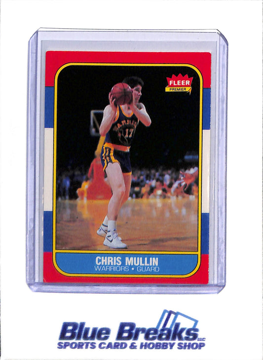 1986 Fleer - Chris Mullin - #77 - Basketball - Warriors