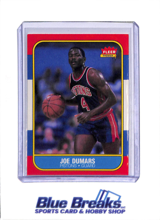 1986 Fleer - Joe Dumars - #27 - Basketball - Pistons
