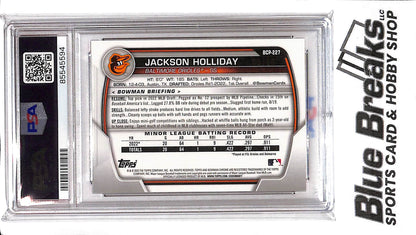 2023 Bowman Chrome - Jackson Holliday - BCP-227 - Red Shimmer 08/10 - PSA 10 - Baseball - Orioles