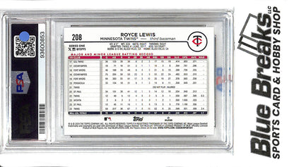 2024 Topps - Royce Lewis - #208 - Holiday Foil - IP Auto - PSA Auth - Baseball - Twins