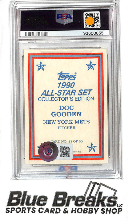 1990 Topps All-Star - Dwight Gooden - IP Auto - PSA Authentic - Baseball - Mets