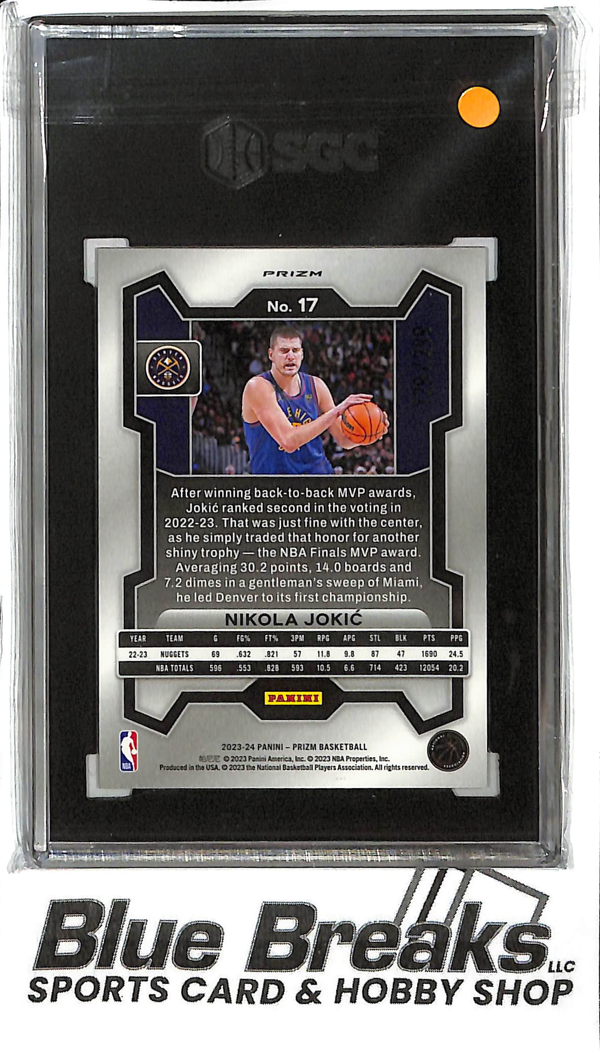 2023-24 Panini Prizm - Nikola Jokic #17 - Red Prizm 129/299 - SGC 9.5 - Basketball - Nuggets