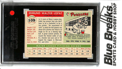 1955 Topps - Ed Lopat - #109 - SGC 70 - Baseball - Yankees