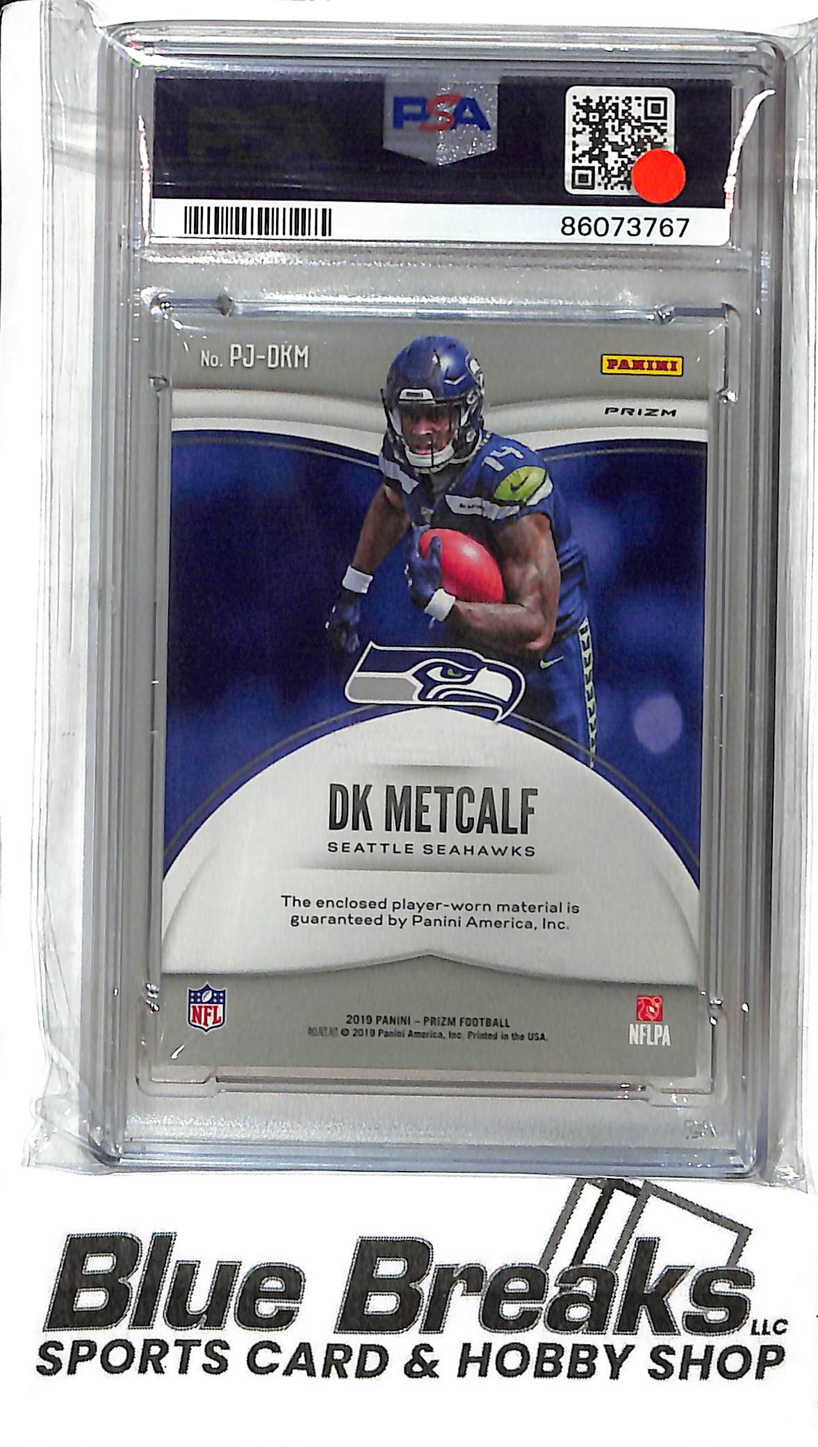2019 Panini Prizm - DK Metcalf PJ-DKM - Silver Prizm - PSA 9 - Football - Seahawks