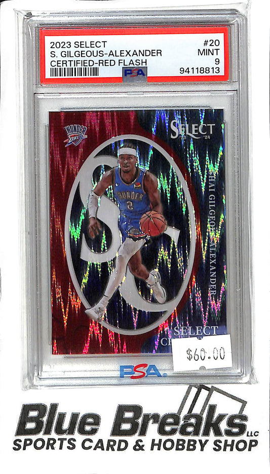 2023 Select - Shai Gilgeous-Alexander - #20 Red Flash 51/99 - PSA 9 - Basketball - Thunder