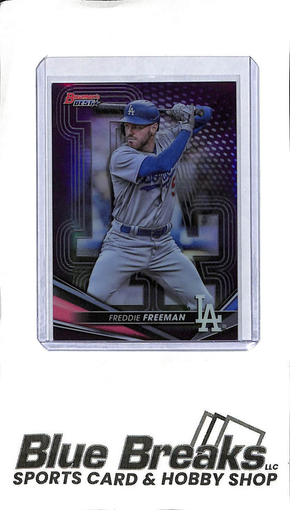 2022 Bowmans Best - Freddie Freeman #37 - Purple 051/250 - Baseball - Dodgers