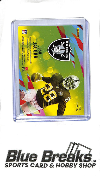 2020 Panini Rookies & Stars - Josh Jacobs - High Octane Relic HM-JJ - 06/25 - Football - Raiders