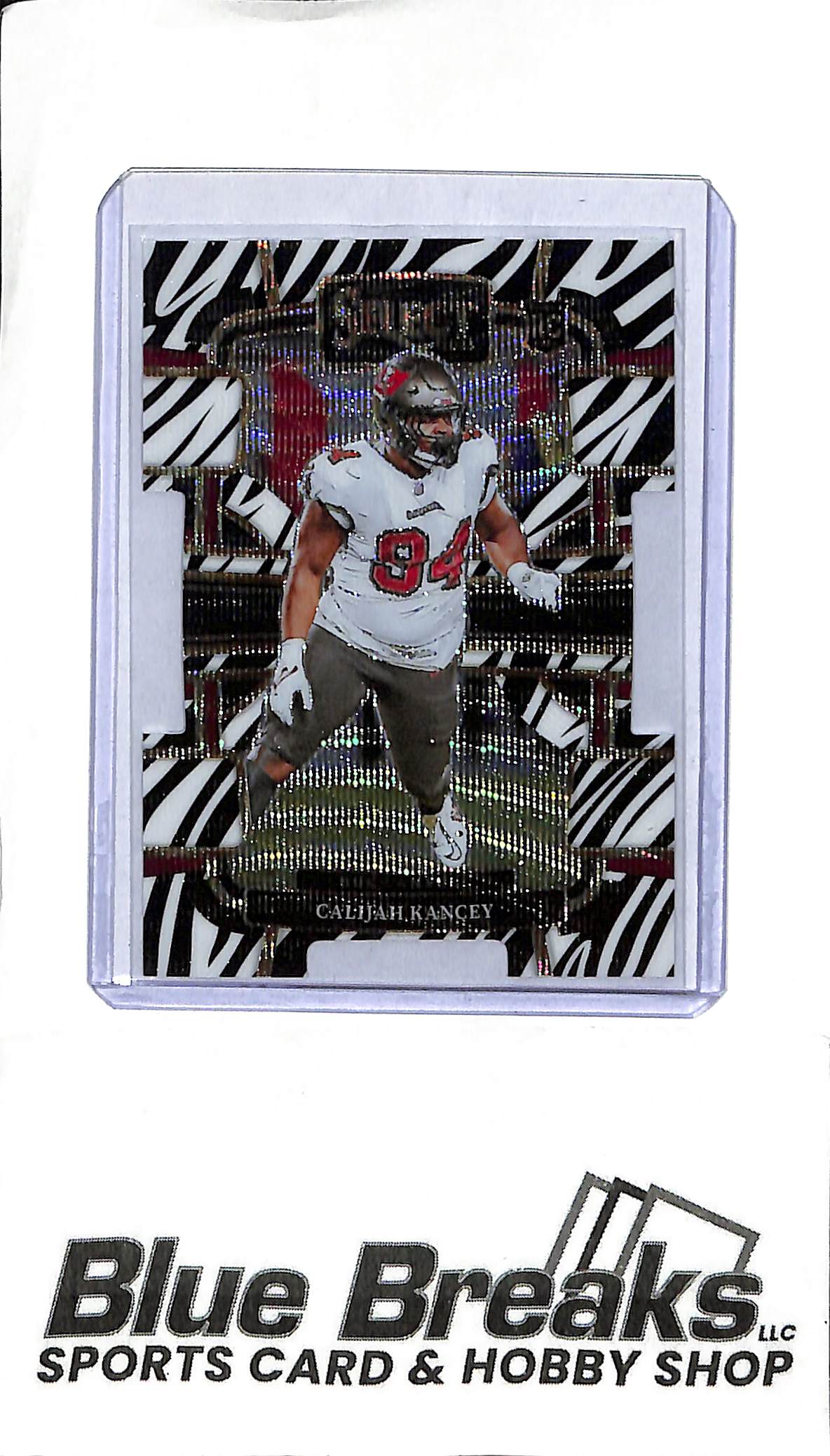 2023 Panini Select - Calijah Kancey #93 - Zebra Die-Cut - Case Hit - Football - Buccaneers