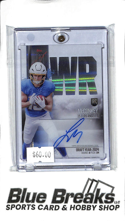 2024 Topps Signature Class - Ladd McConkey RCC-LM - Rookie Auto - Football - Chargers