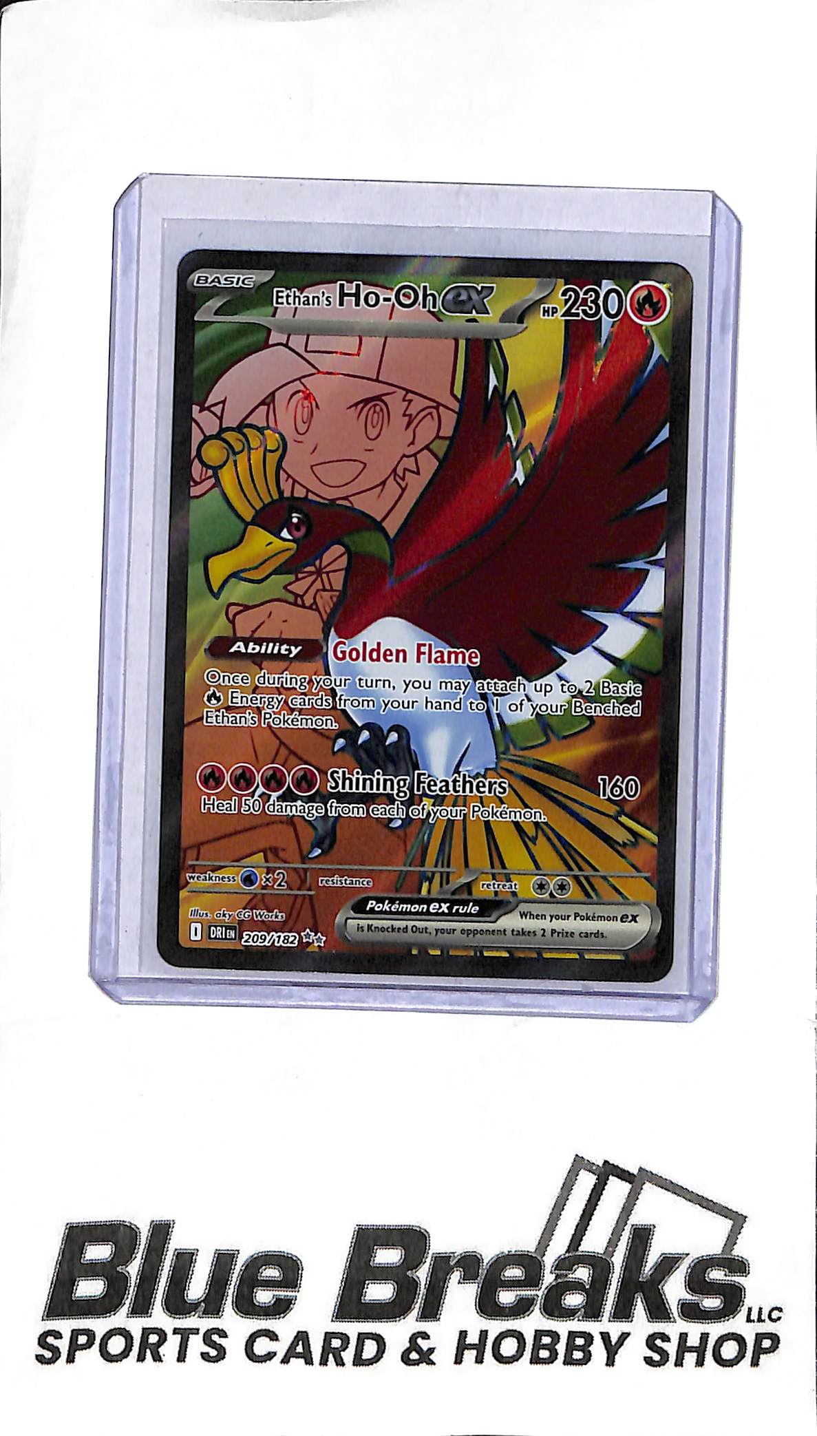 Pokémon - Ethan's Ho-Oh EX - Full Art - 209/182