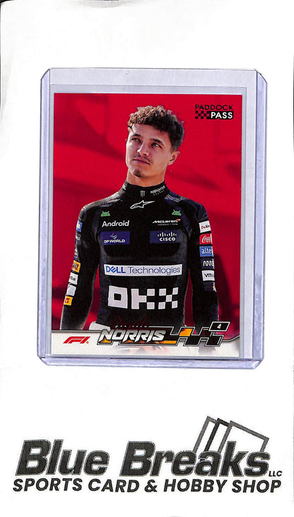 2024 Paddock Pass - Lando Norris #7 - Red - F1